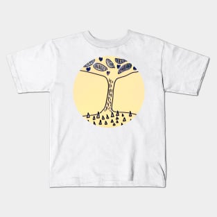 Wedge wood Tree Kids T-Shirt